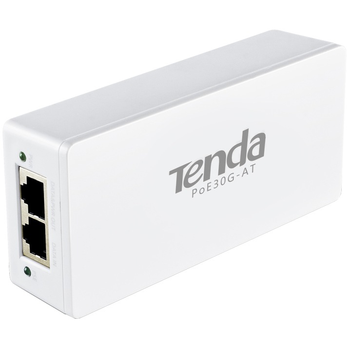 PoE Injector Tenda PoE30G-AT, IEEE 802.3at, plug & play