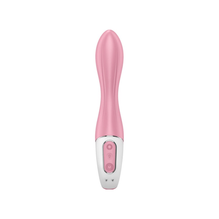Надуваем Вибратор Satisfyer Air Pump 2, G-точка, 12 Режима, Силикон/ABS, Розов, 21, 5 см