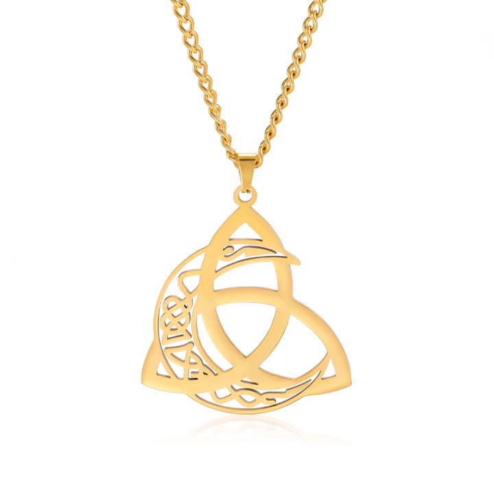 Pandantiv amuleta, 3.5x3.9cm, aliaj, auriu