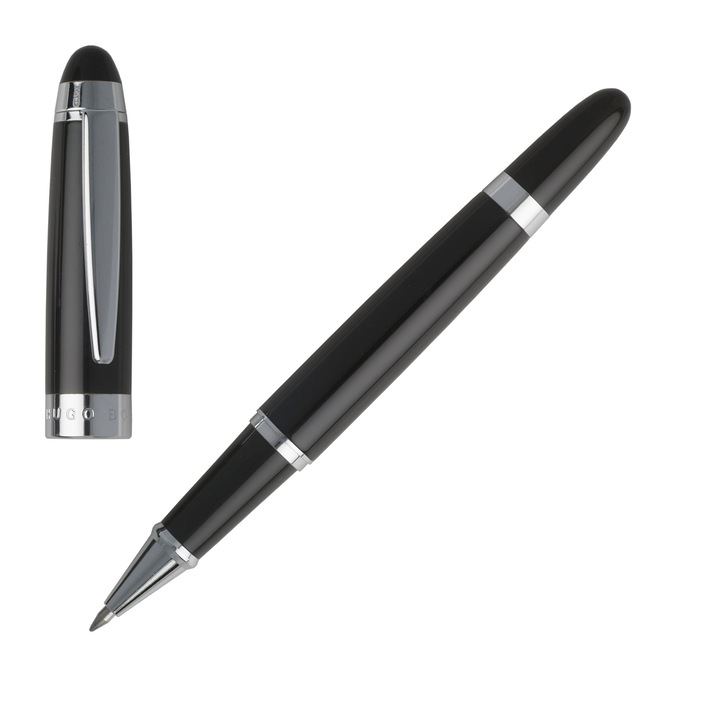 Hugo Boss Icon görgős toll, fekete-szürke