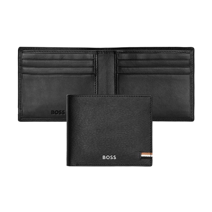 Portofel barbati, Hugo Boss Iconic, negru
