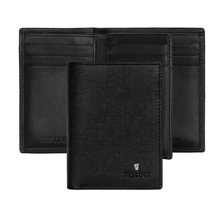 Portofel de carduri barbati, Festina Chronobike, cu capac, negru