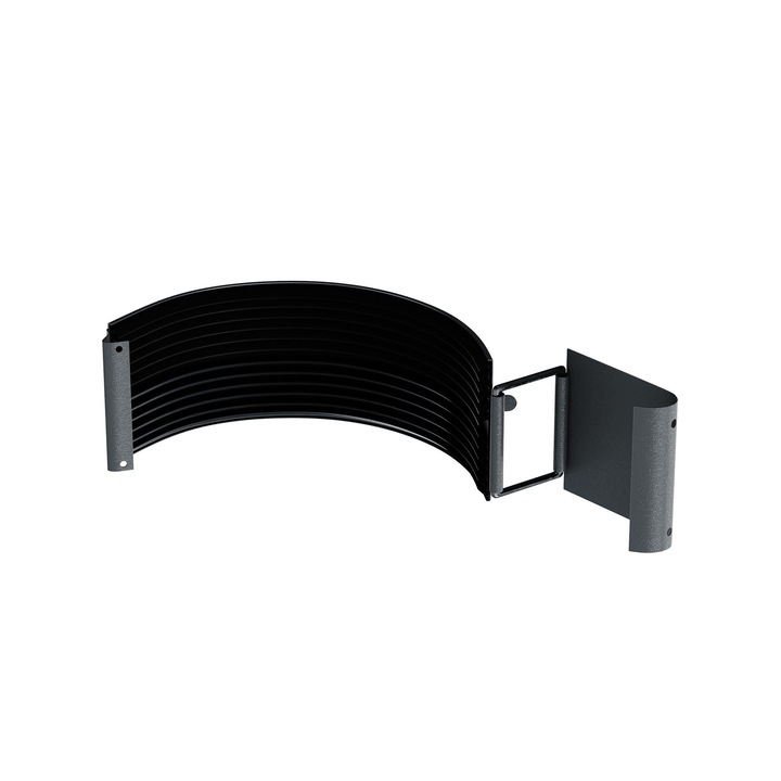 Imbinare jgheab Bilka, gri grafit mat, 125 mm, metal