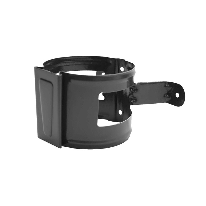 Bratara jgheab, metal, 90 mm, gri