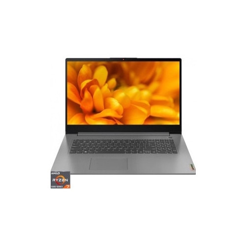 Laptop LENOVO IdeaPad 3 17ALC6, AMD Ryzen 7 5700U pana la 4.3GHz, 8 cores, 17.3", FHD, 20GB DDR4, SSD 256 GB, AMD Radeon Graphics, NO OS, arctic grey