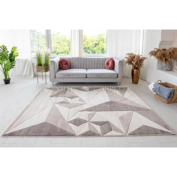 Modern szőnyeg Charlotte 396 (Beige) 80x250cm Bézs