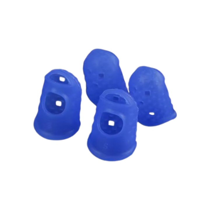Set 5 Degetare Silicon, Albastru