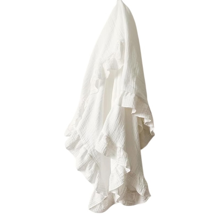 Prémium muszlin takaró fodros 100x100cm, Tesoro Bebe