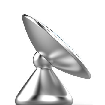 Suport auto magnetic de telefon MaxMania, cu rotire la 360 grade, culoare silver Suport auto magnetic de telefon MaxMania, cu rotire la 360 grade, culoare silver