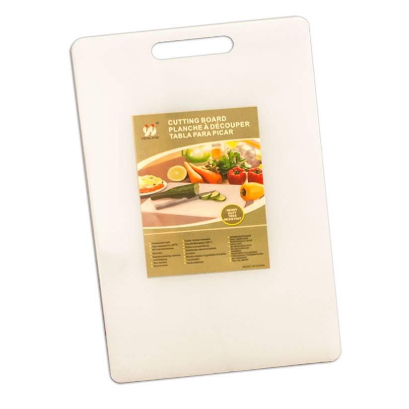 Tocator profesional bucatarie polietilena 37x23x1,2cm culoare alba MN0198492