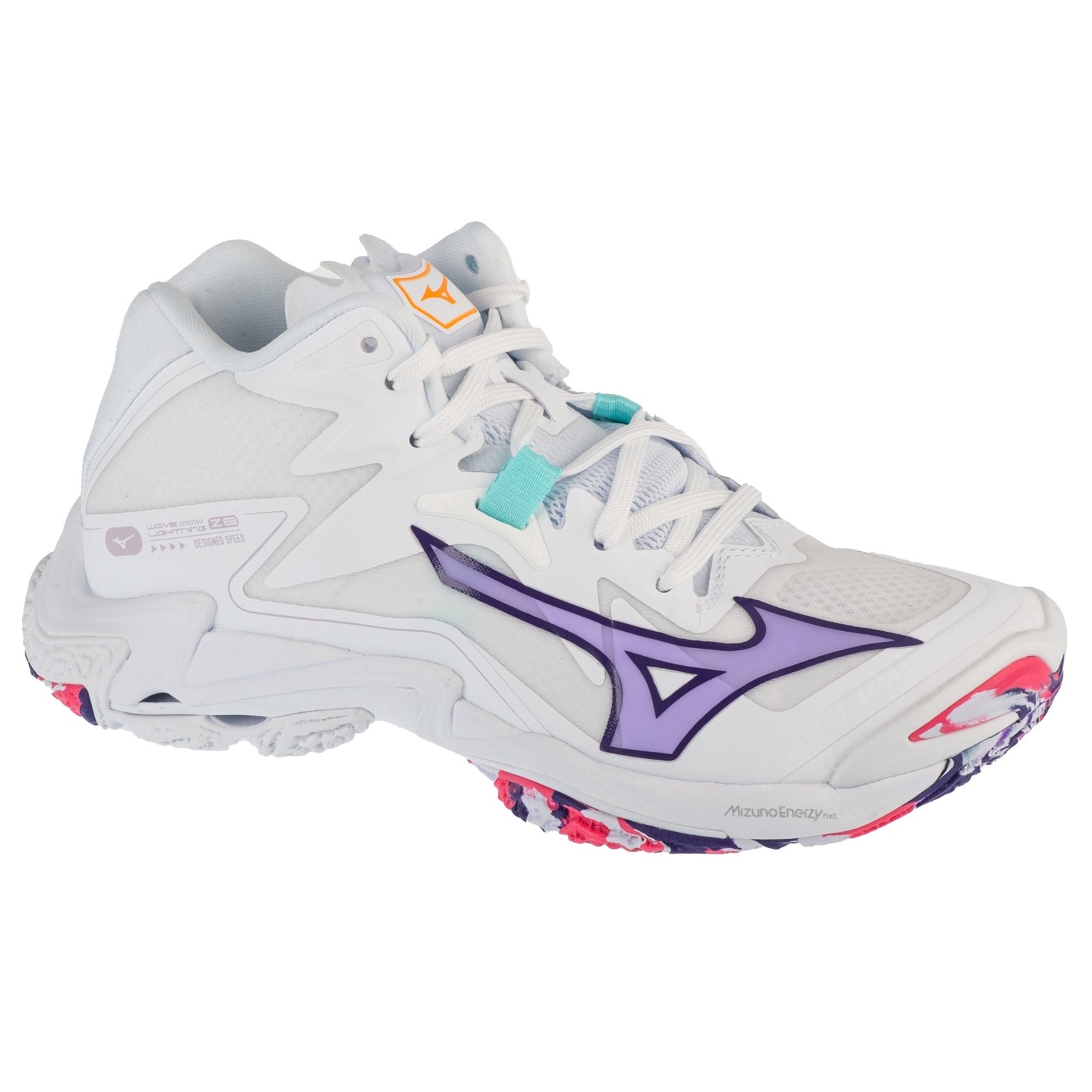 Pantofi de volei, Mizuno Wave Lightning Z8 Mid V1GC240520, Alb, 37