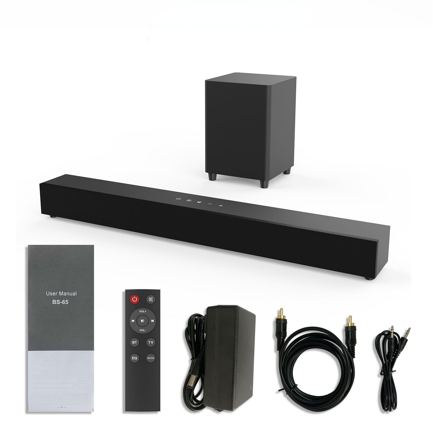 Soundbar, Bluetooth, 30W, calitate sunet HIFI, 4 inch, negru