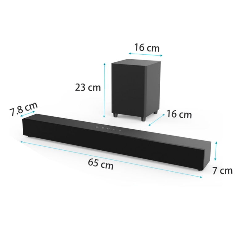 Soundbar, Bluetooth, 30W, calitate sunet HIFI, 4 inch, negru