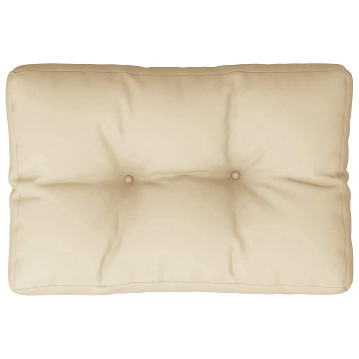 Perna pentru paleti vidaXL, bej, 60x40x12 cm, material textil, 0.6 Kg