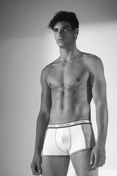 Boxeri Barbati, Enrico Coveri, EB1003, Alb, L