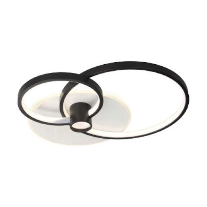 Plafoniera Horus LED 65W IP20, negru+auriu, Erste