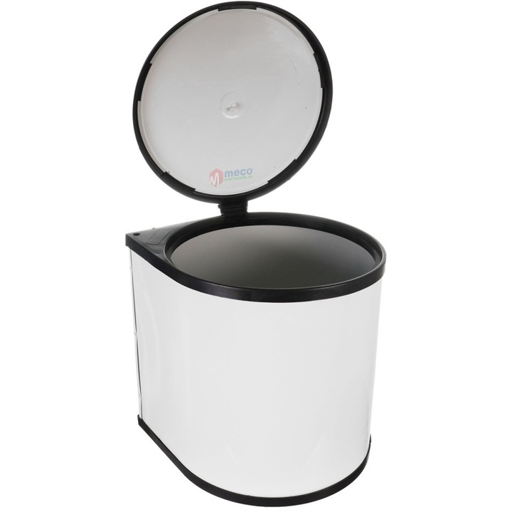 Cos gunoi bucatarie usa Meco alb 436W H-29cm