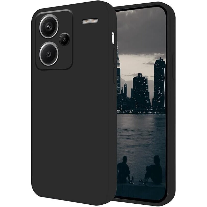 Carcasa pentru telefon, Anccer, pentru Xiaomi Redmi Note 13 Pro Plus 5G, silicon, negru, set 1 buc.
