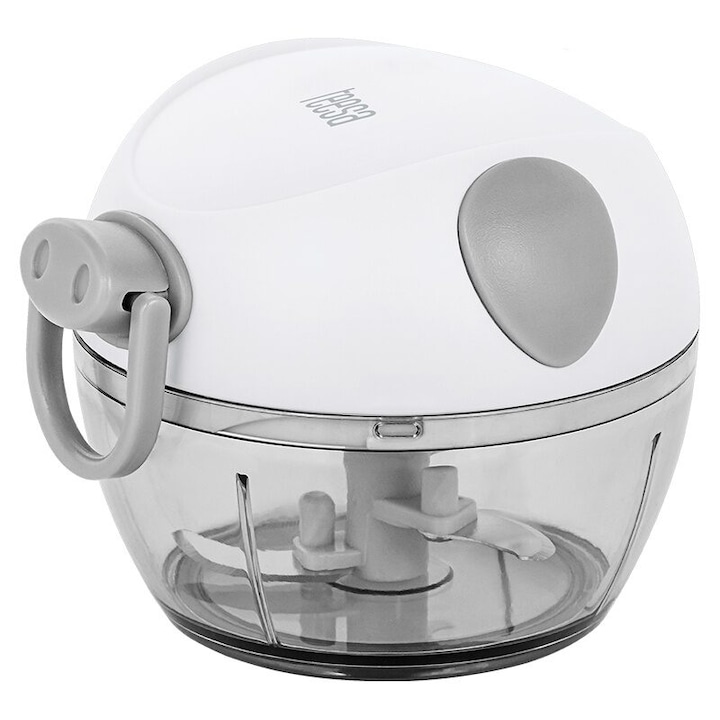 Tocator 2-in-1 Kenwood Duo Prep, 800W, 500 ml, lame QuadBlade, Compact, Functie Pulse, Argintiu