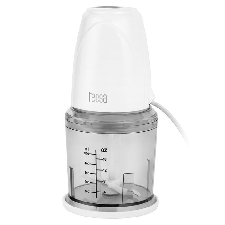 Teesa електрически чопър за плодове и зеленчуци, 500 ml, 2 скорости, 260 W