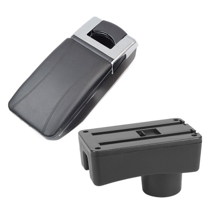 Cotiera pentru Fiat Punto 2 II (10.1999-07.2012), AVR®, model 6H, negru, piele ecologica