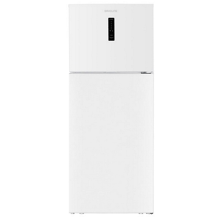 Frigider cu doua usi Davoline FSRX 415 E WH, No Frost, Inverter, H 178 cm, Aficaj LED, 415 l, Clasa E, Alb