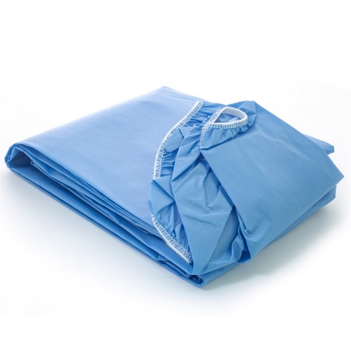 Cearsaf pat sau targa, impermeabil, steril, de unica folosinta, 95x210cm