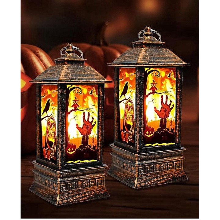 2 db halloween lámpás LED lámpás készlet