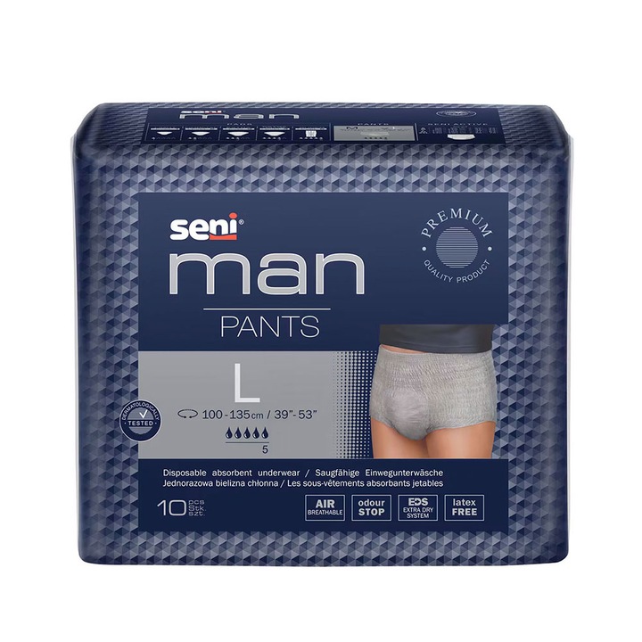 Пелени за възрастни Man Seni Pants Large 10бр
