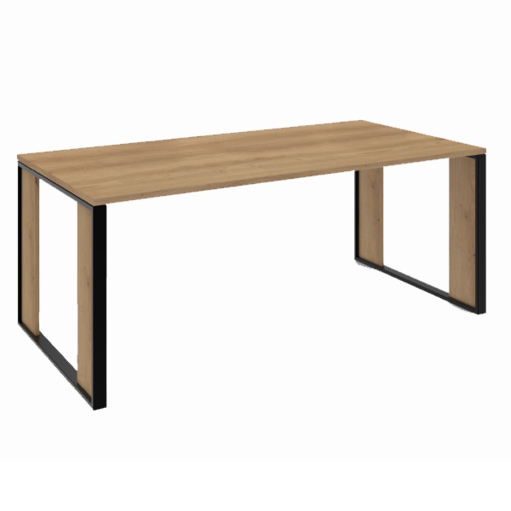 Masa de conferinta Classic 2, 200x90x74 cm, Stejar Arlington Maro