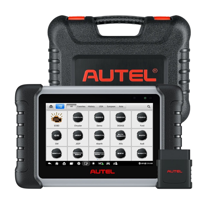 Професионален автоматичен тестер, Autel MK808K-BT, 7-инчов LCD дисплей, Android 11.0, 4GB RAM + 64GB съхранение, включва функция за двупосочен контрол, 36+ специални функции, 5000 mAh батерия, Bluetooth комуникация
