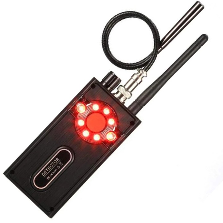 Професионален 4 в 1 детектор за шпионски устройства, преносим, многофункционален, честота 1-8000 MHz