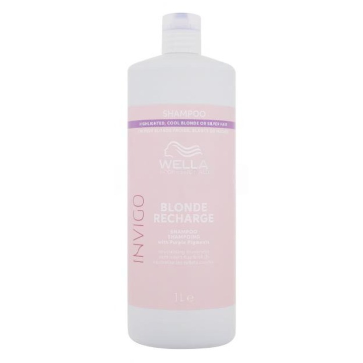 Sampon cu pigment violet pentru par blond Invigo Blonde 1000 ml, Wella Pro