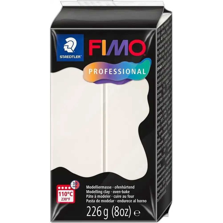 Pasta de modelaj FIMO Professional 226g Alb zapada