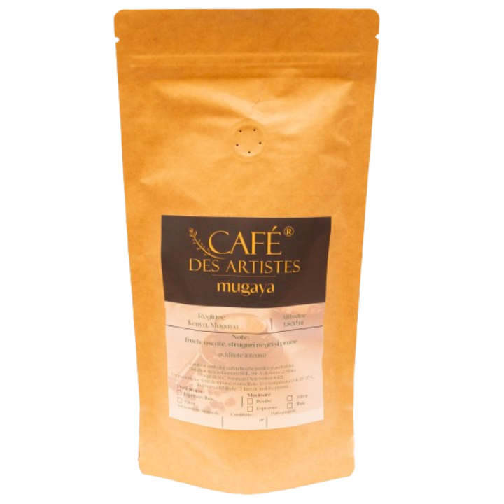 Cafe Des Artistes Mugaya szemes kávé, 250g, Kenya, intenzív illatú, édes