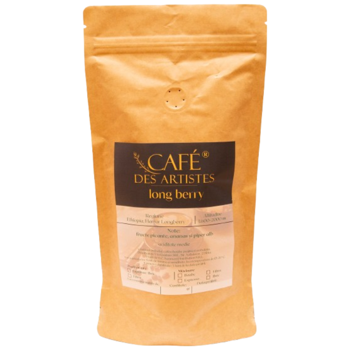 Kávébab, Cafe Des Artistes, Long Berry, Etiópiából, 250g
