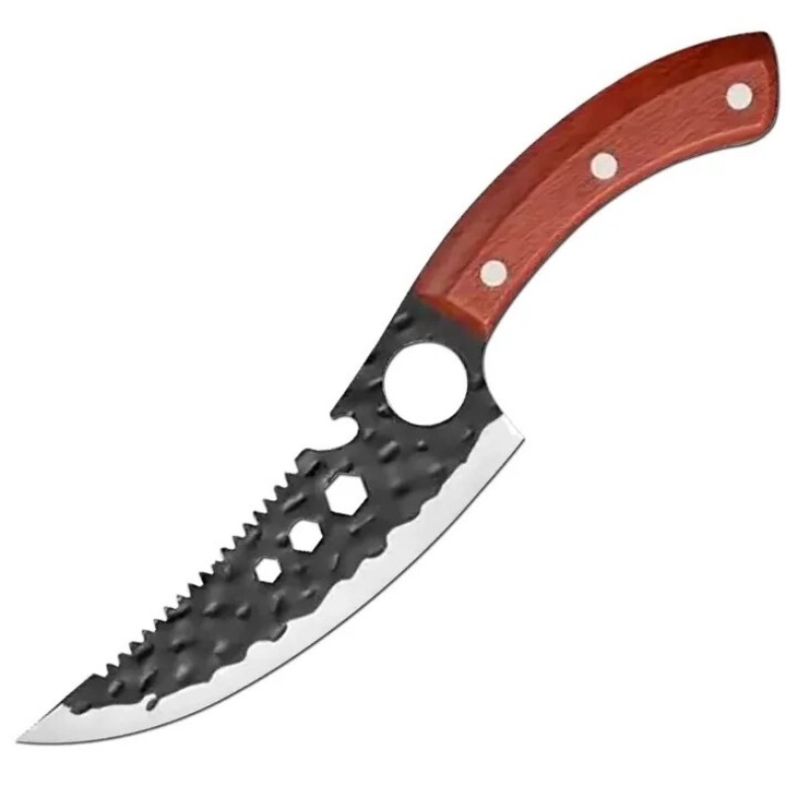 Cutit de bucatar Foxter, 25 cm, otel si lemn, ascutit