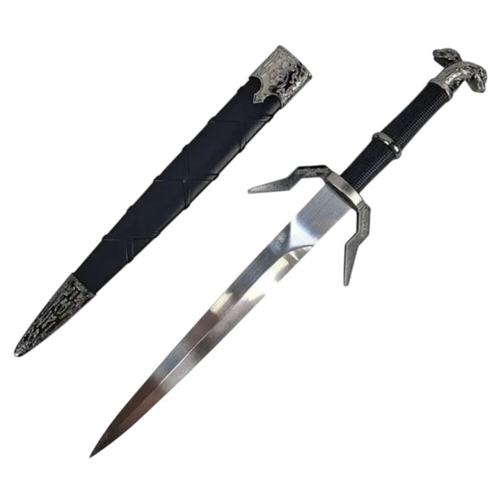 Pumnal mare al lui Geralt inspirat de The Witcher cu teaca, 41 CM ZS8230