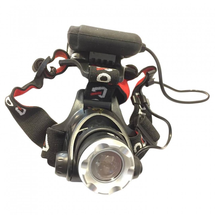 LED челник, мощност 10W, 450 lm, 4XAA, алуминий