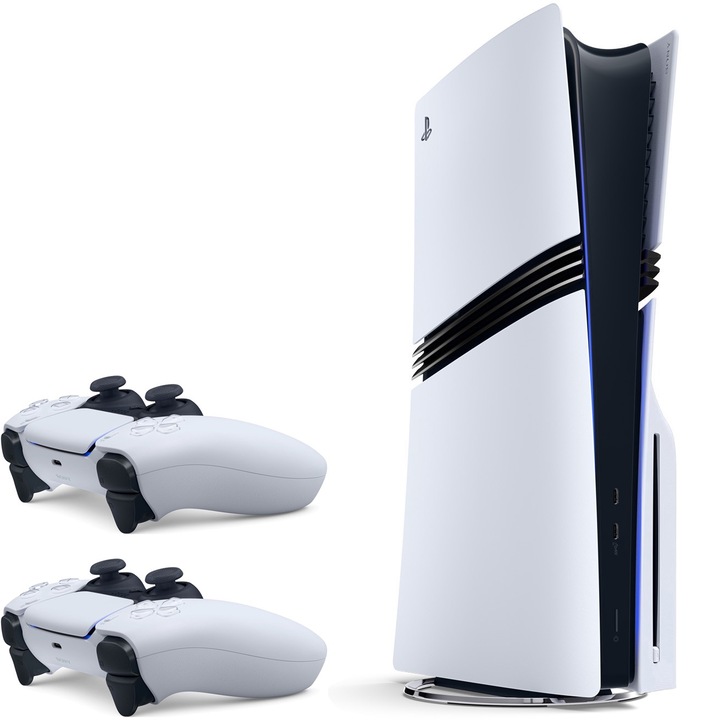 PlayStation 5 Pro Console, Disc Edition, 6TB SSD + допълнителен контролер