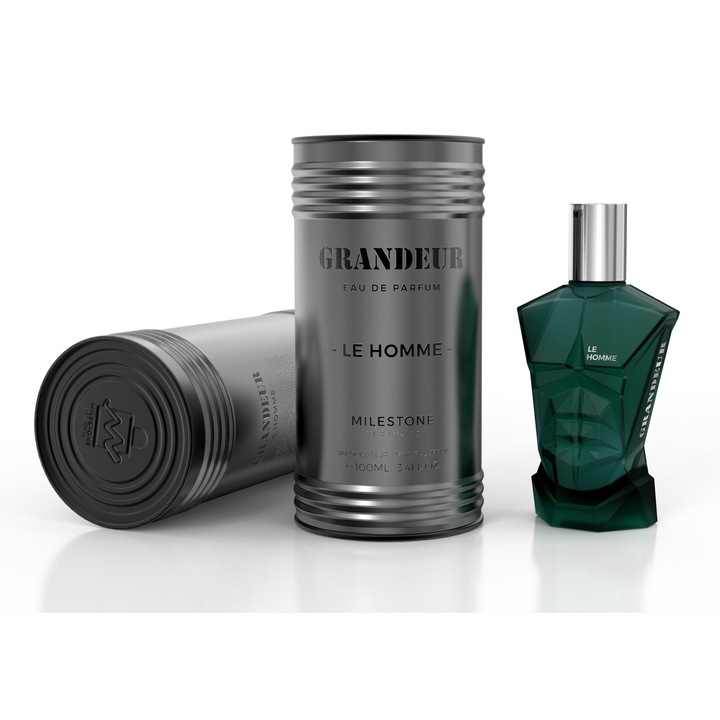 Парфюм Milestone Grandeur Le Homme, 100 мл, за мъже, луксозен парфюм, плодови и флорални аромати, силна базова нотка