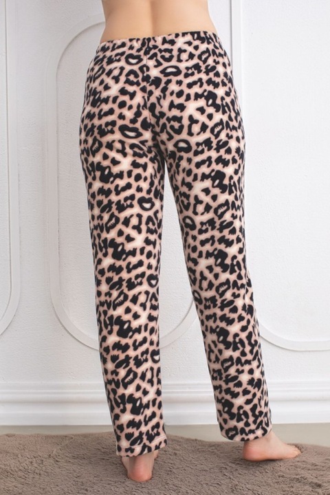 Pantaloni Polar Dama, Leopard