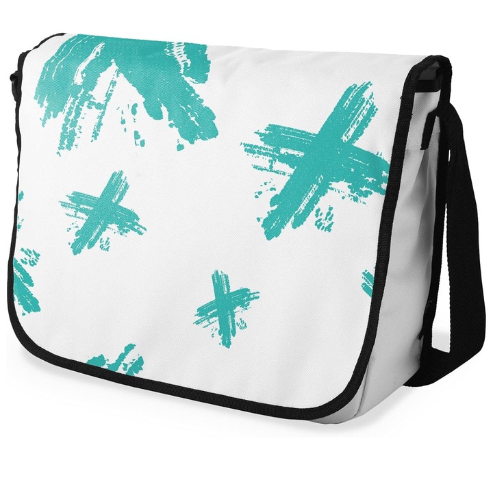 Le Jardin női táska, pamut, bézs/zöld, 29x36cm