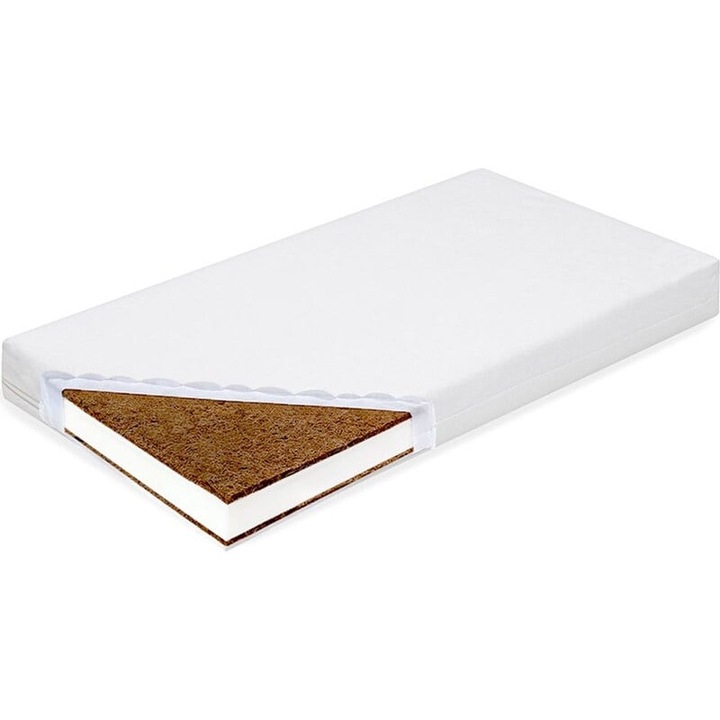 Saltea Bebelusi - Air Konfort, Husa Antialergica, Antibacteriana & Lavabila, 120x60x10 cm