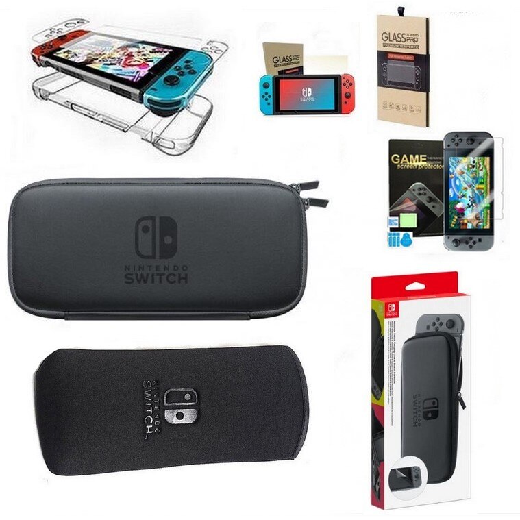 Nintendo Switch Nintendo Switch soft Set Nintendo SkyTechs® 5 bucati pentru Nintendo Switch 2 x husa
