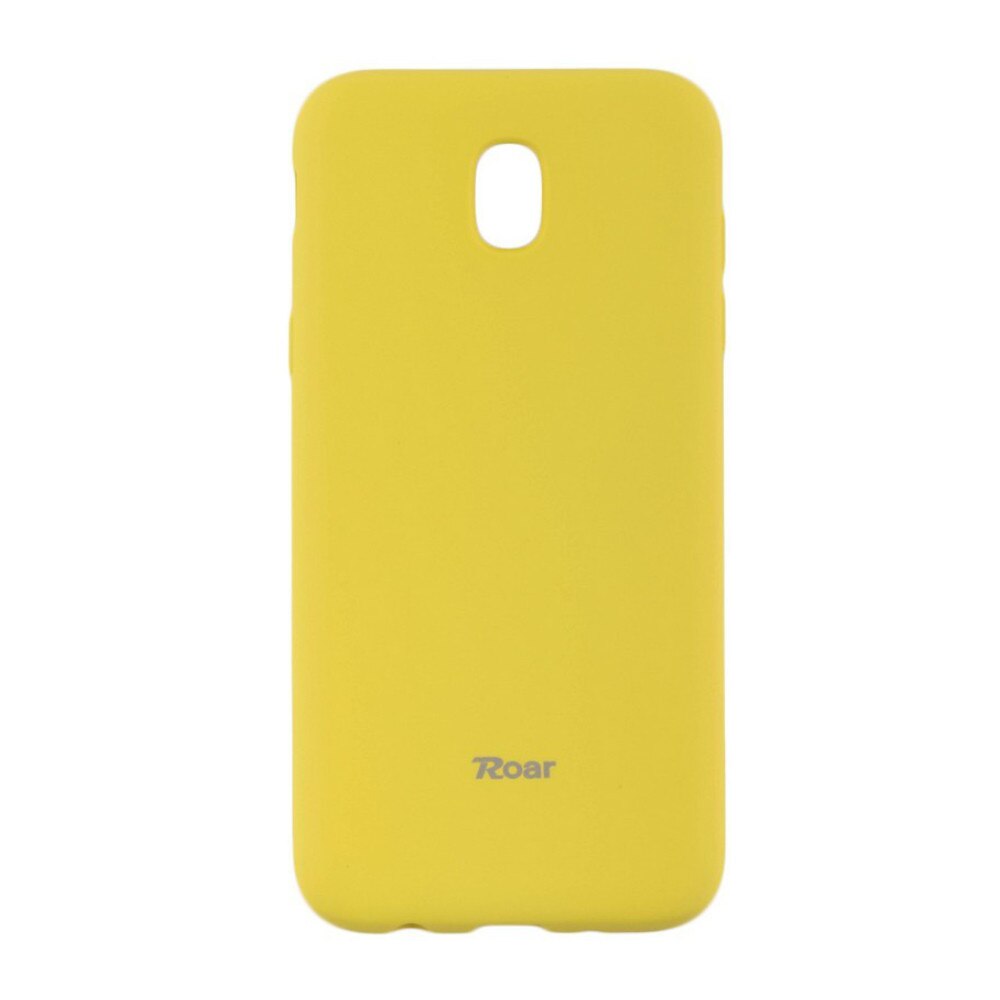 Husa din silicon mat Roar pentru Samsung Galaxy J3 2017, galben