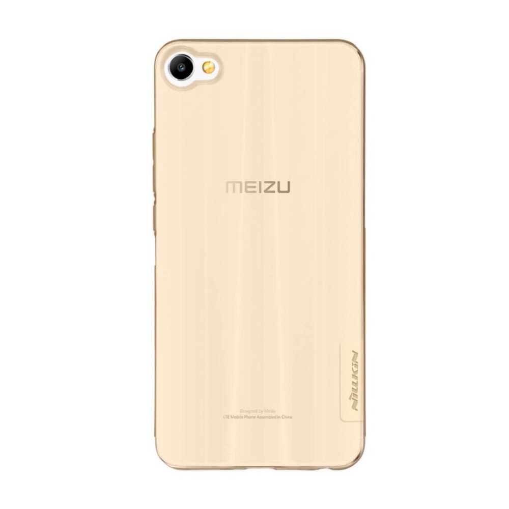 Husa din silicon Nillkin pentru Meizu M3X , auriu transparent