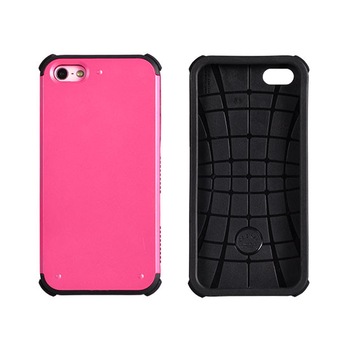 Husa protectie DOUBLE ARMOR pentru iPhone 5, 5S, 5SE, Roz Husa protectie DOUBLE ARMOR pentru iPhone 5, 5S, 5SE, Roz