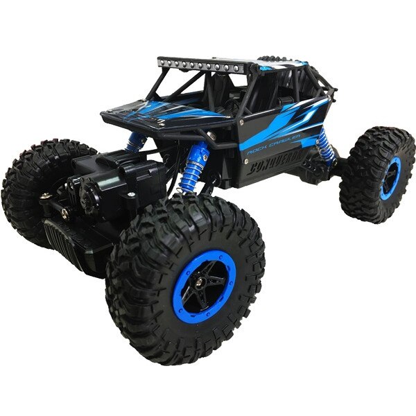 Masina cu Telecomanda Rock Throught, Scara 1:18, Albastra