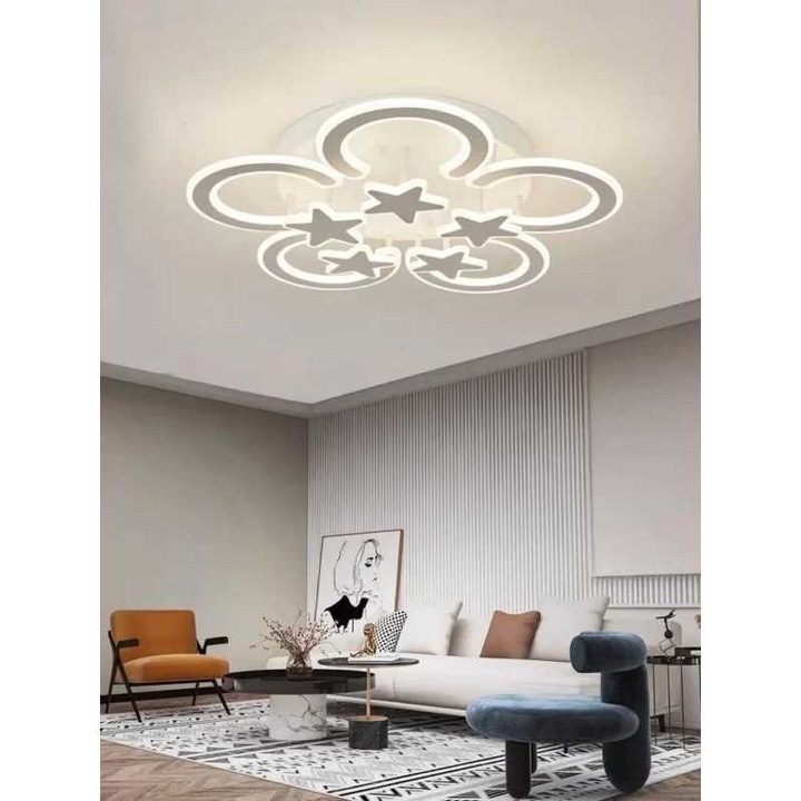 JIJU® LED полилей с 2.4G WiFi дистанционно управление Светлинен/Студен/Топъл/Неутрален Регулируем интензитет